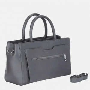 Grey Genuine Leather Bag